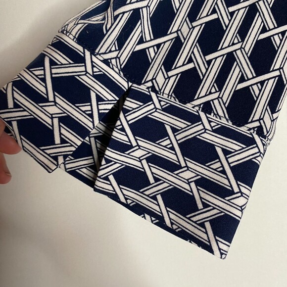 Laundry By Shelli Segal Full Button Front Short Sleeve Dress Size 12 - Picture 5 of 10